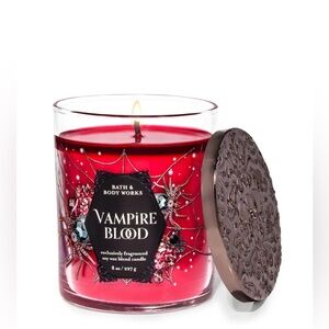 NEW Bath and Body Works ‘Vampire Blood’ single wick candle